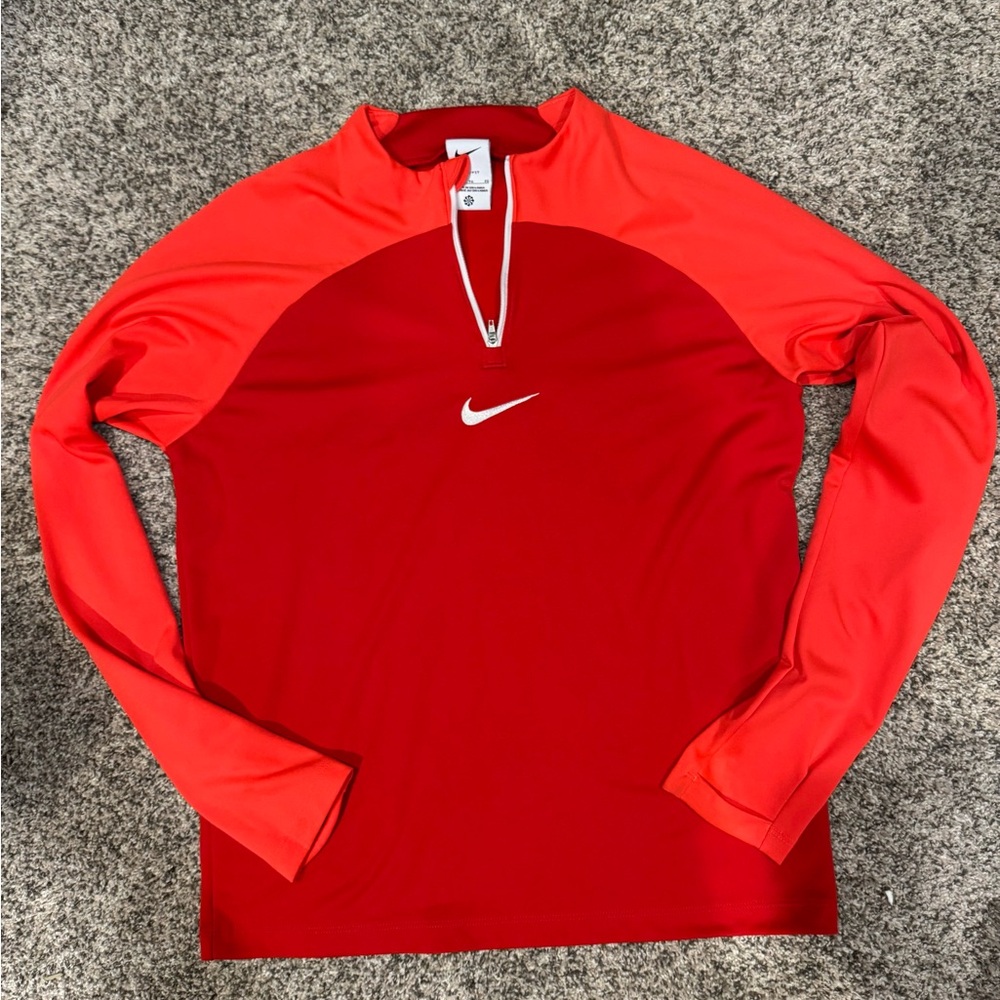 Nike Red and Orange Long Sleeve Top. Boys XL. EUC